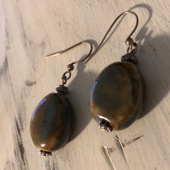 * Cool EarRiNgs * turquoise and earthy tones * - Picture 5 of 6